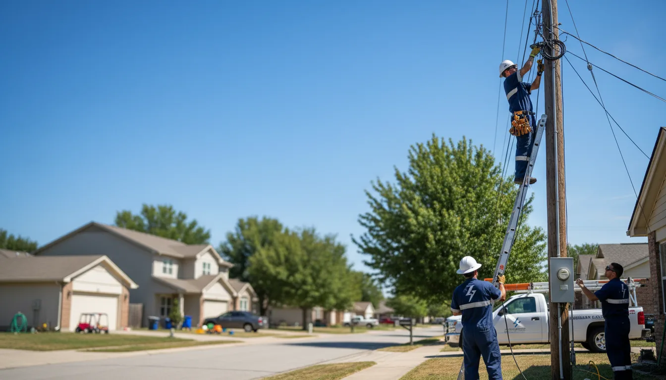 Residential electrician providing installation services in Kingsley, IA